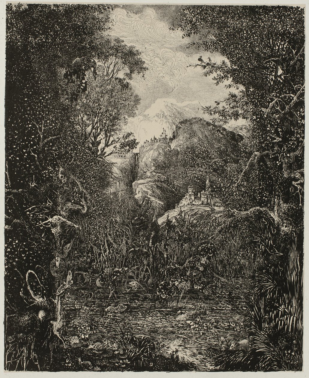 Les villes au-delà du marais - Rodolphe Bresdin