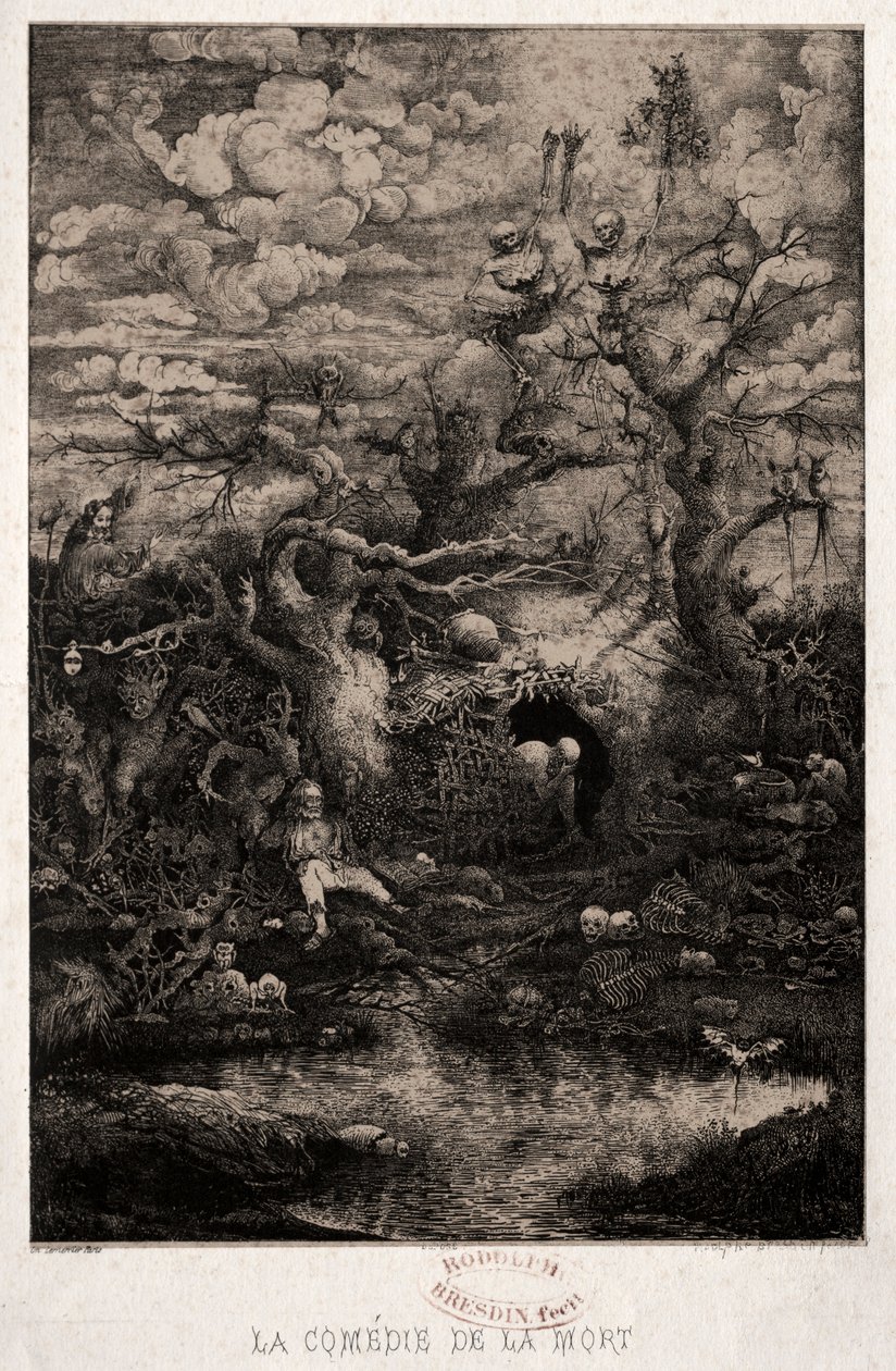La Comédie de la Mort, 1854 - Rodolphe Bresdin