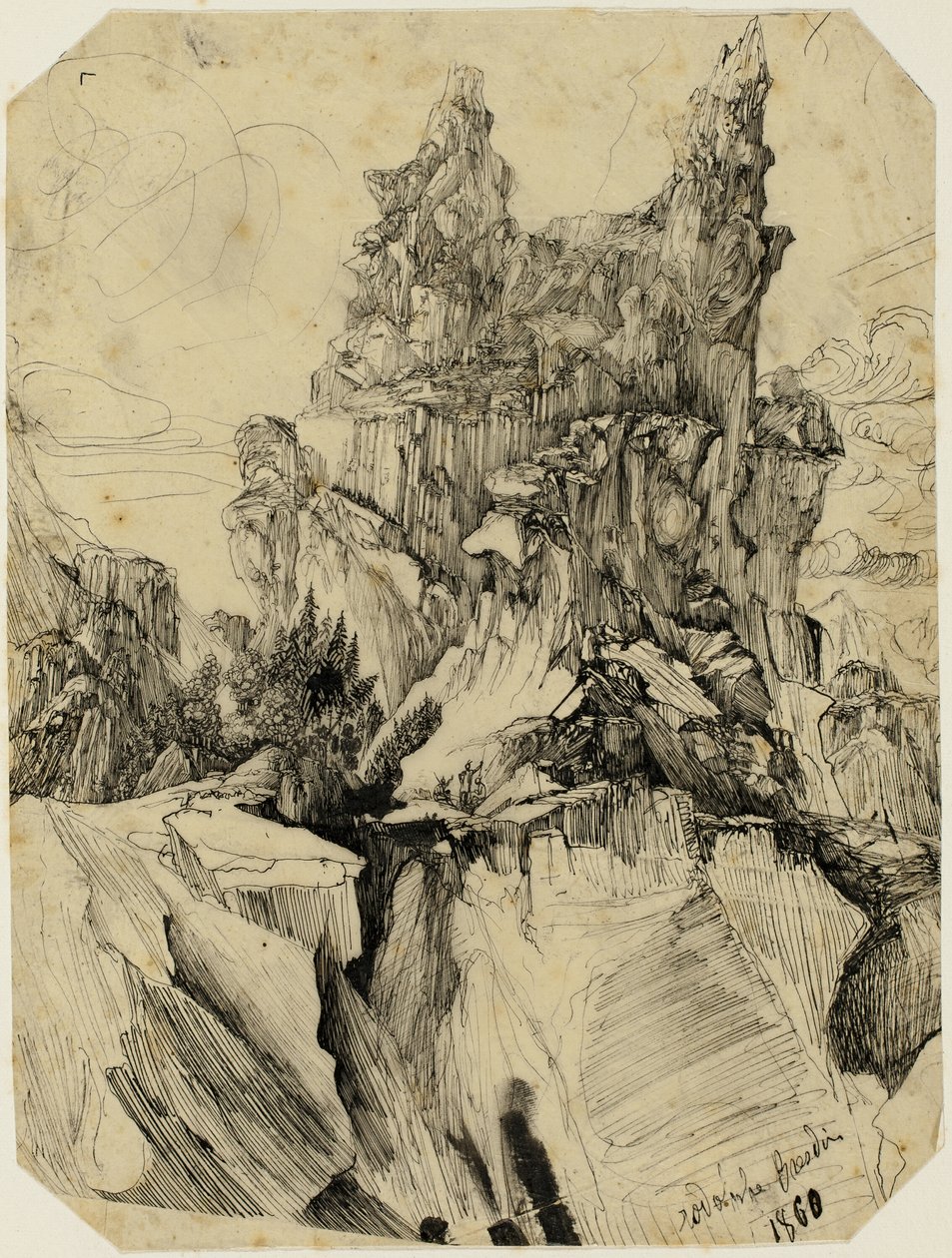 La crevasse - Rodolphe Bresdin
