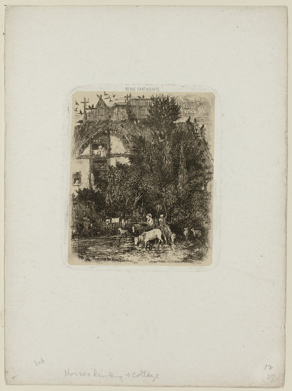 La Maison à la Façade Courbée, de Revue Fantaisiste - Rodolphe Bresdin