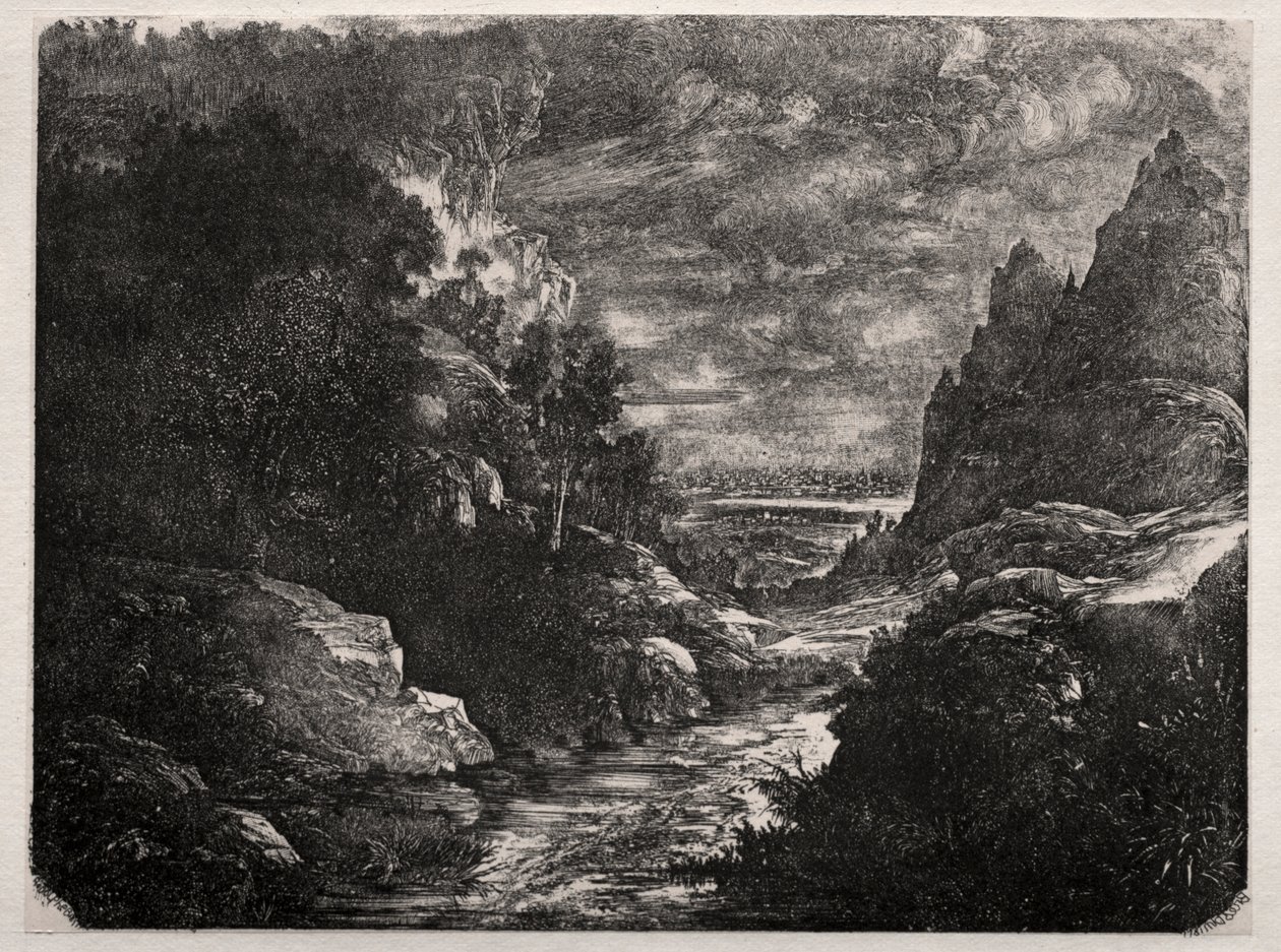 Le Ruisseau de Montagne - Rodolphe Bresdin