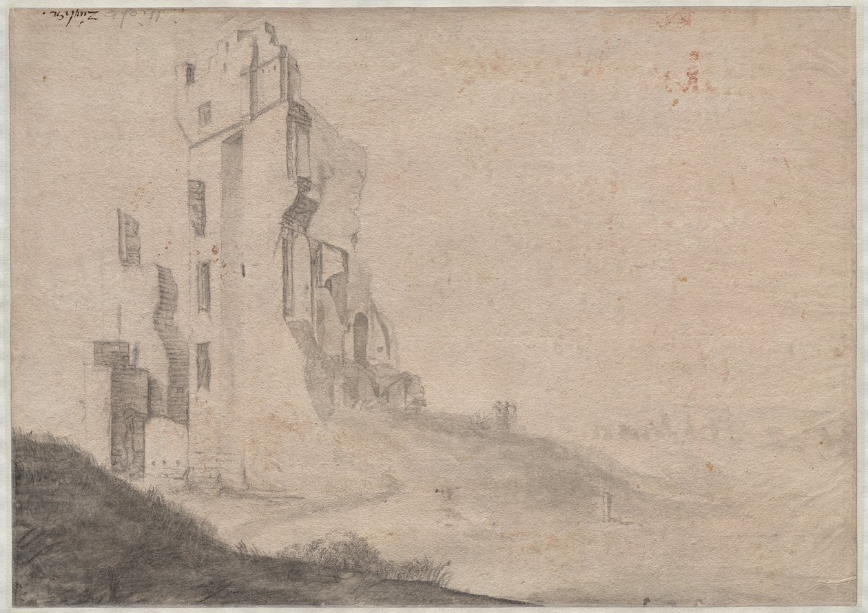Ruine de la maison Ter Kleef près de Haarlem - Roelant Roghman