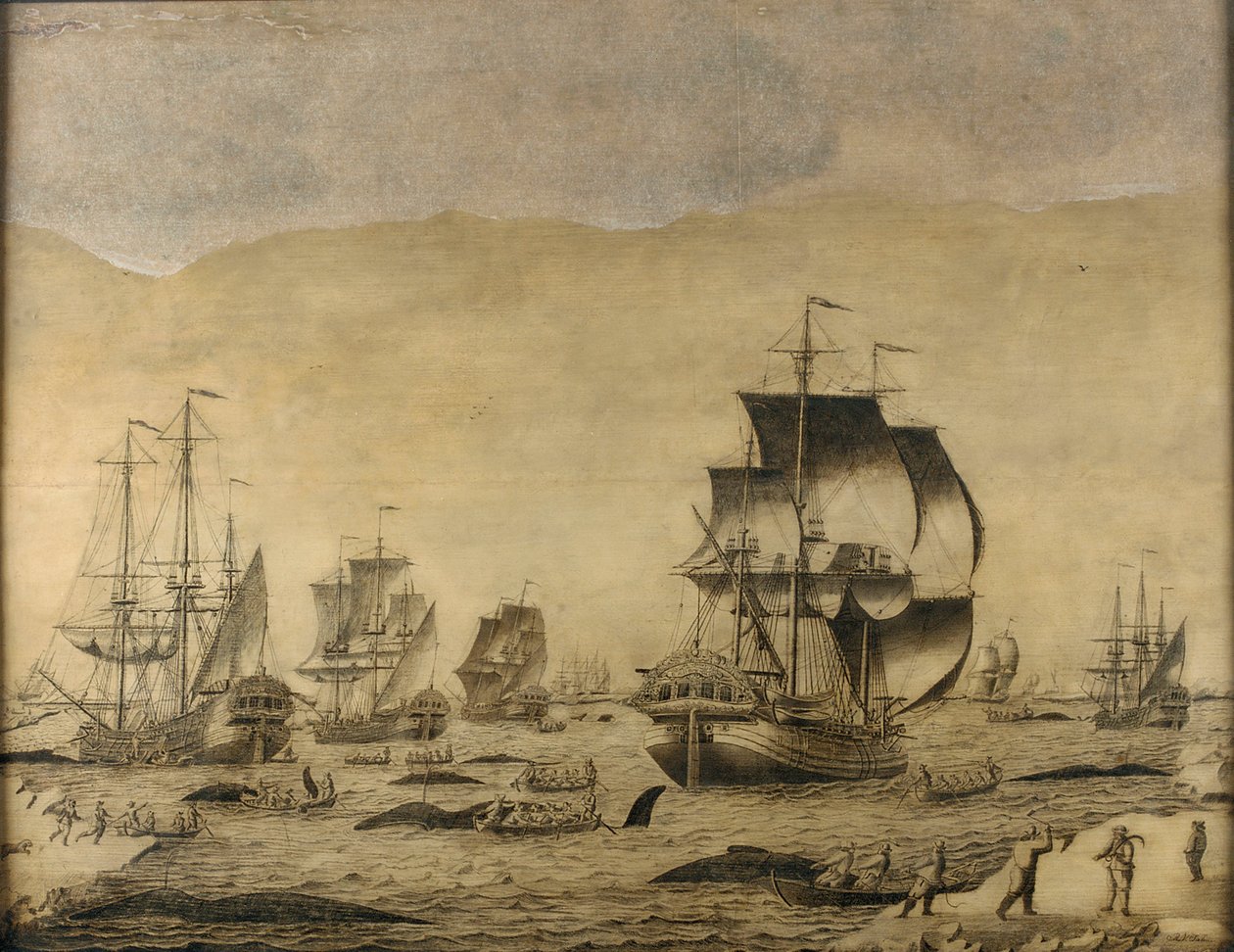 Baleiniers hollandais dans la glace - Roelof van Salm