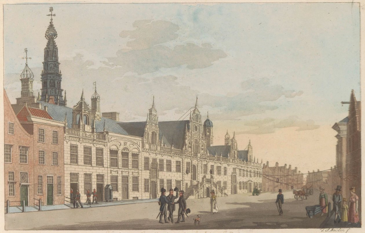 Vue sur la rue dite Breestraat et l