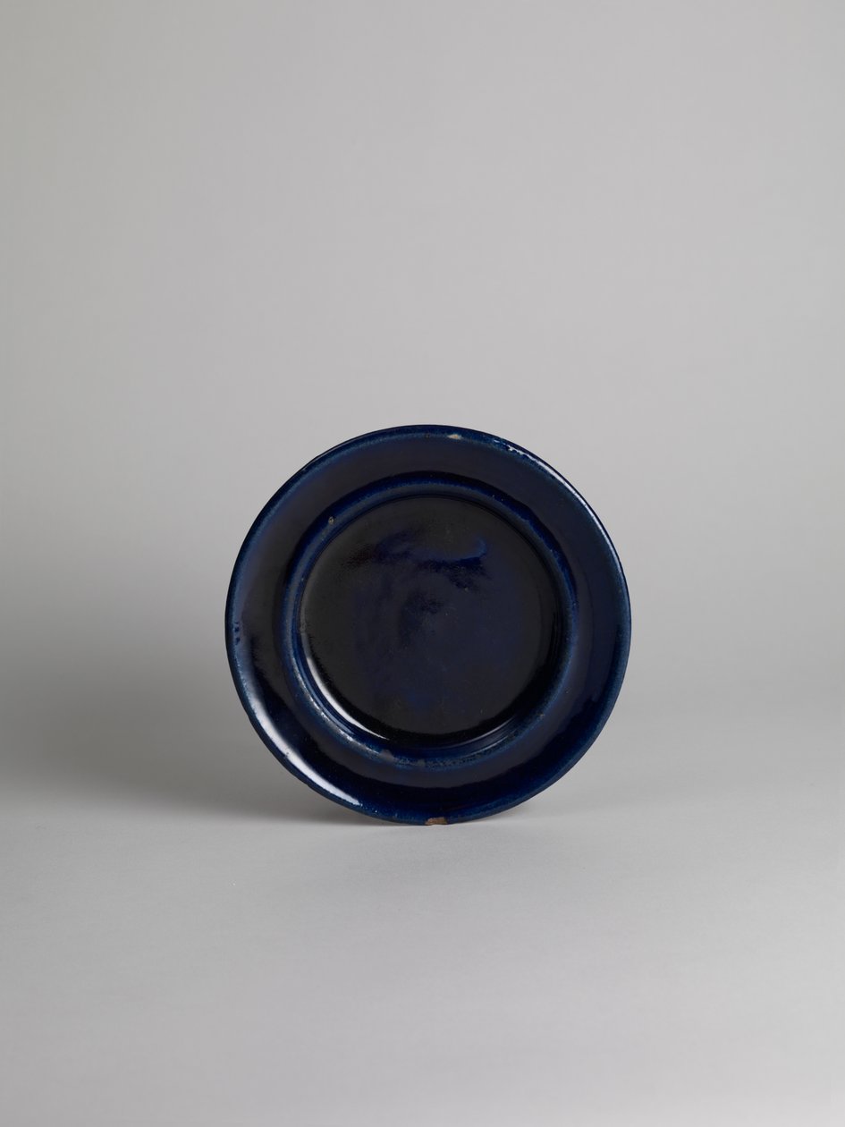 Assiette à fruits ou de côté émaillée bleue, 1914-18 - Roger Eliot Fry