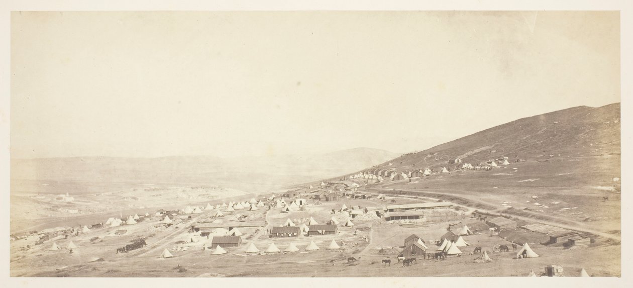 Camp du 4e Light Dragoons, quartiers des officiers - Roger Fenton