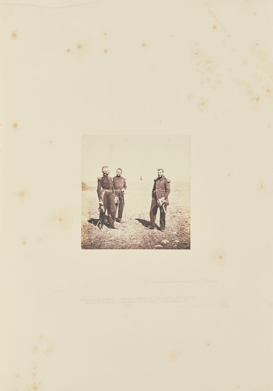 Le général Labousinière et le général Bevret. - Roger Fenton