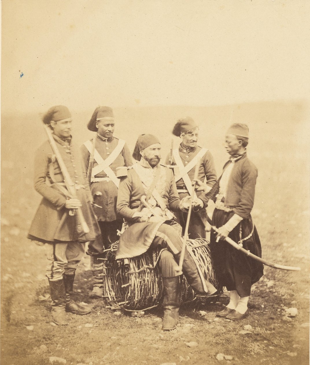 Ismail Pacha et son entourage. - Roger Fenton