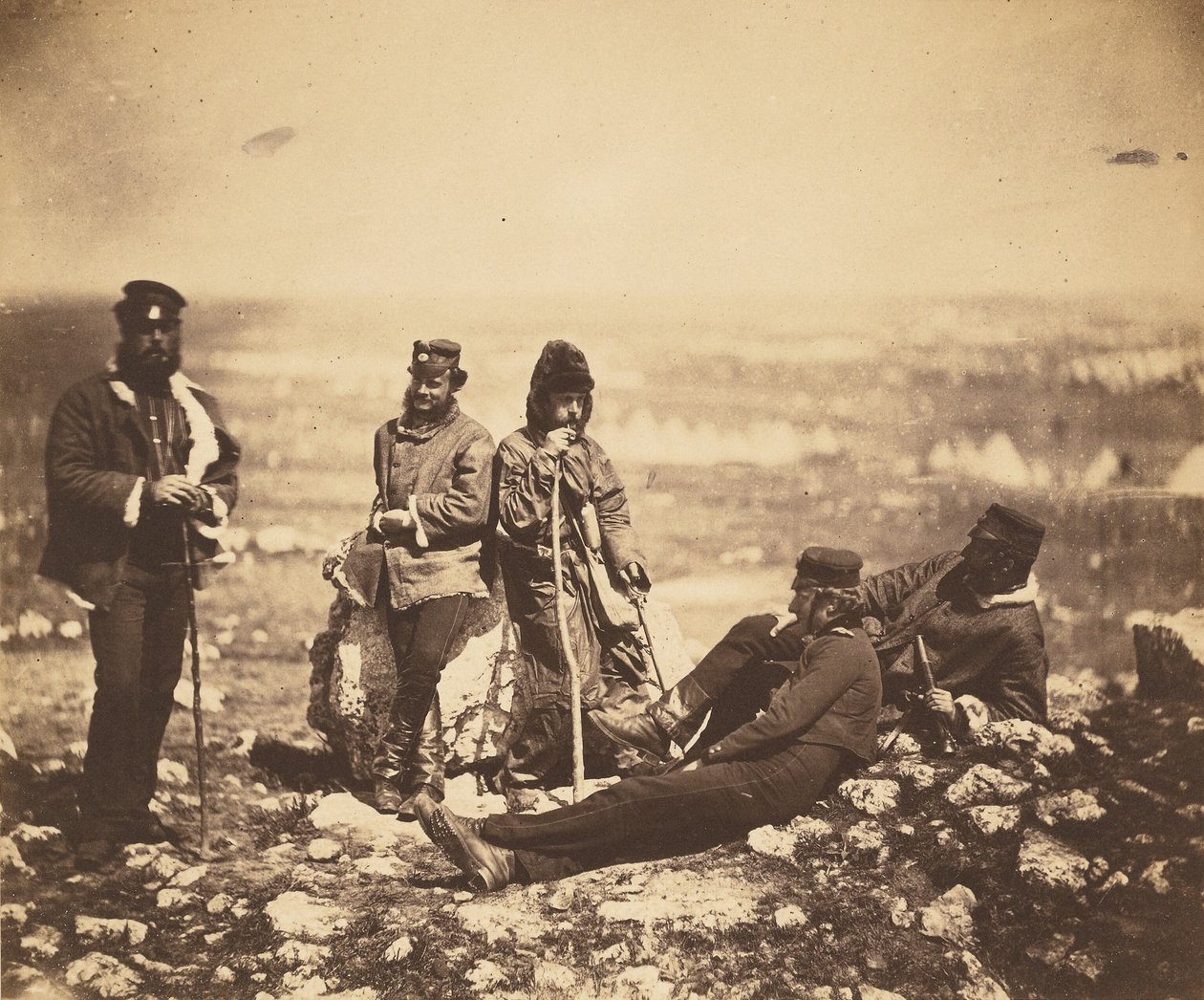 Officiers du 89e régiment à Cathcarts Hill - Roger Fenton