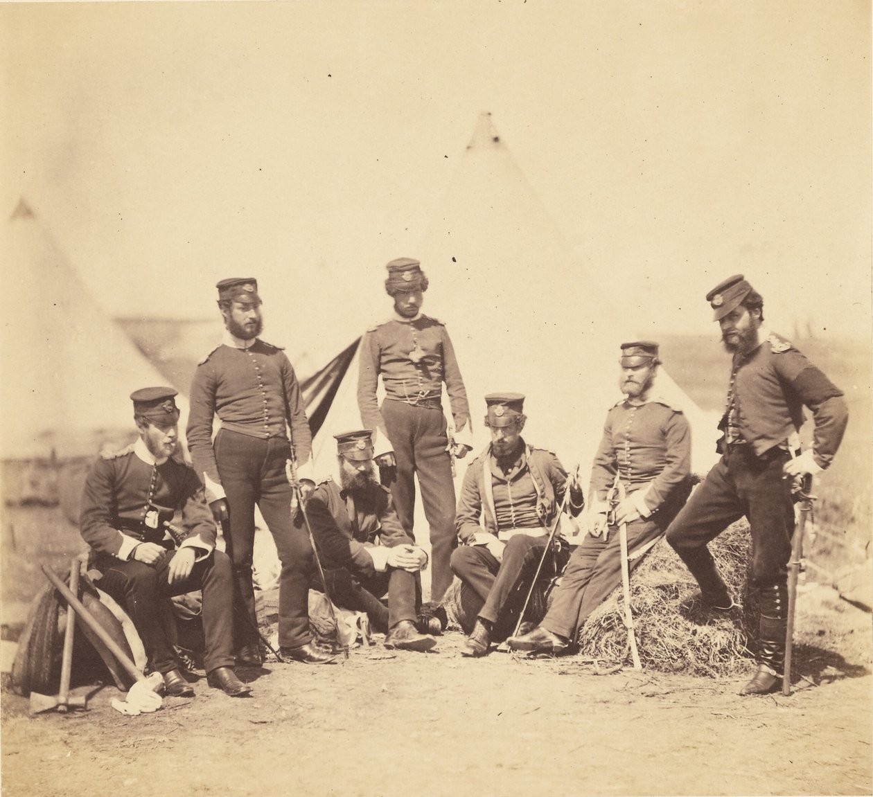 Officiers du 90e régiment. - Roger Fenton