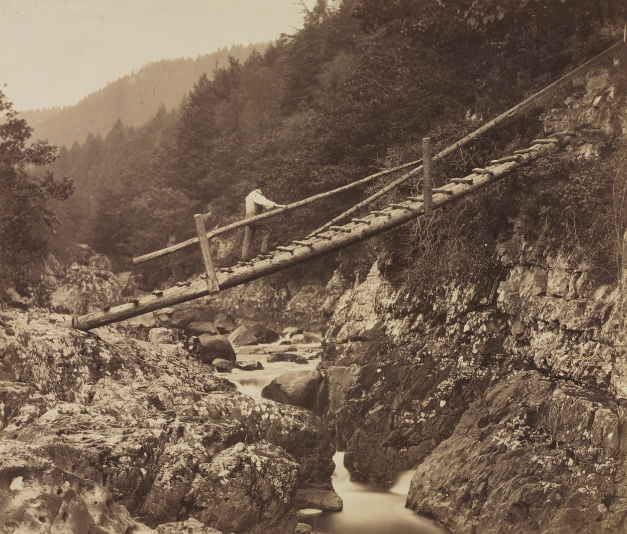 Le Pont des Mineurs, sur le Llugwy, nord du Pays de Galles, 1857 - Roger Fenton