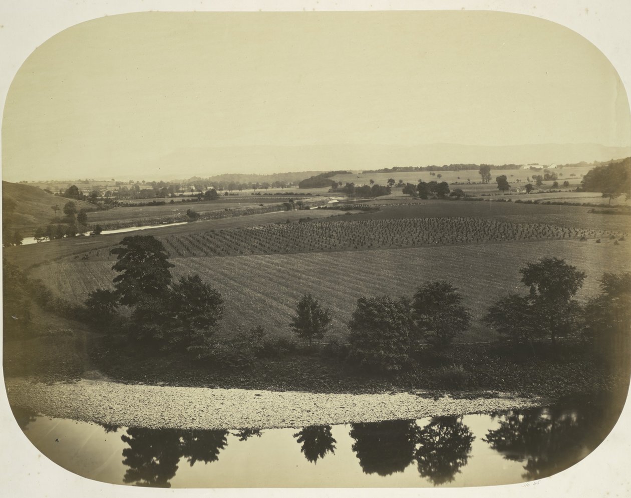 Vallée de la Ribble et Pendle Hill, 1859 - Roger Fenton