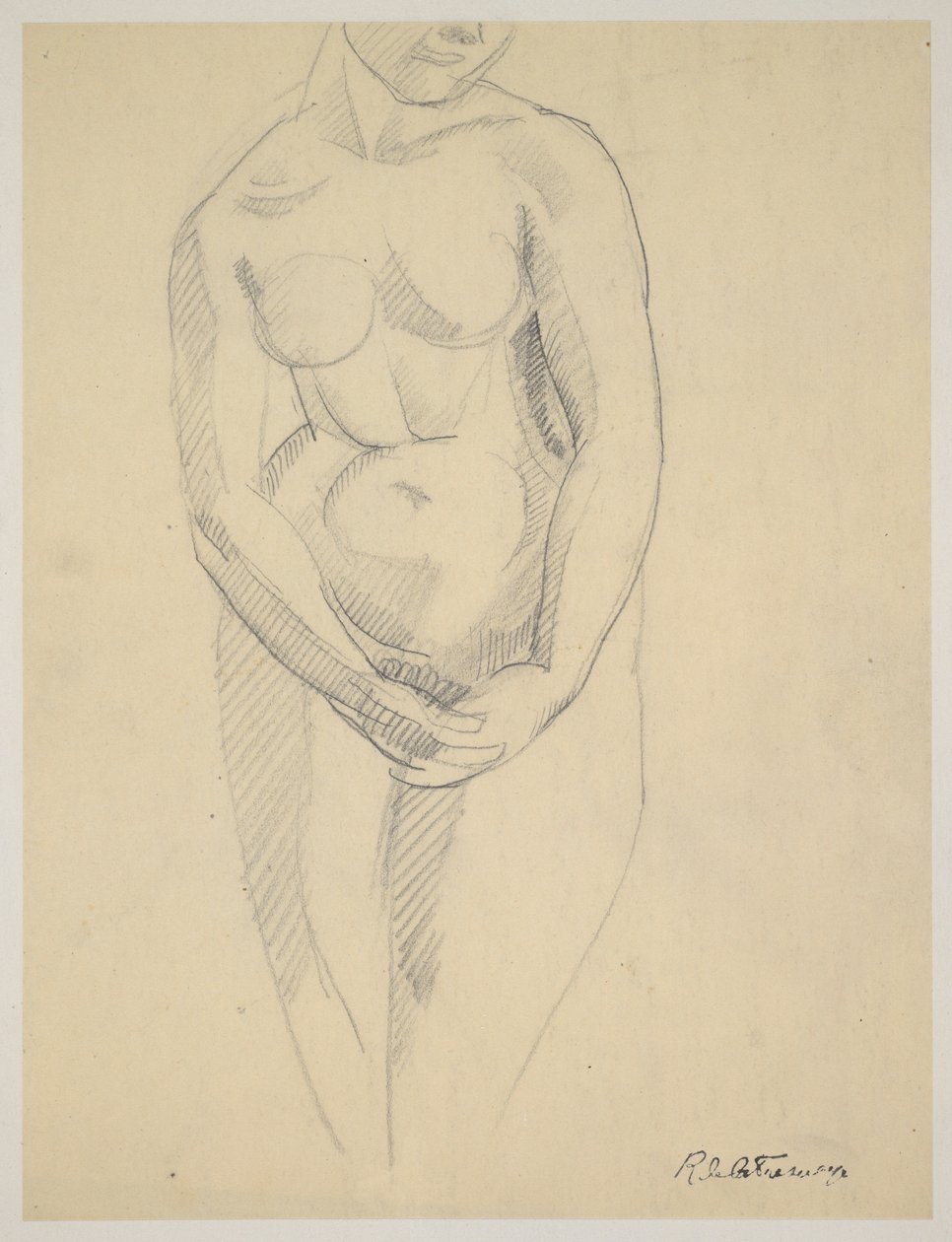 Nu avec les mains croisées - Roger de La Fresnaye