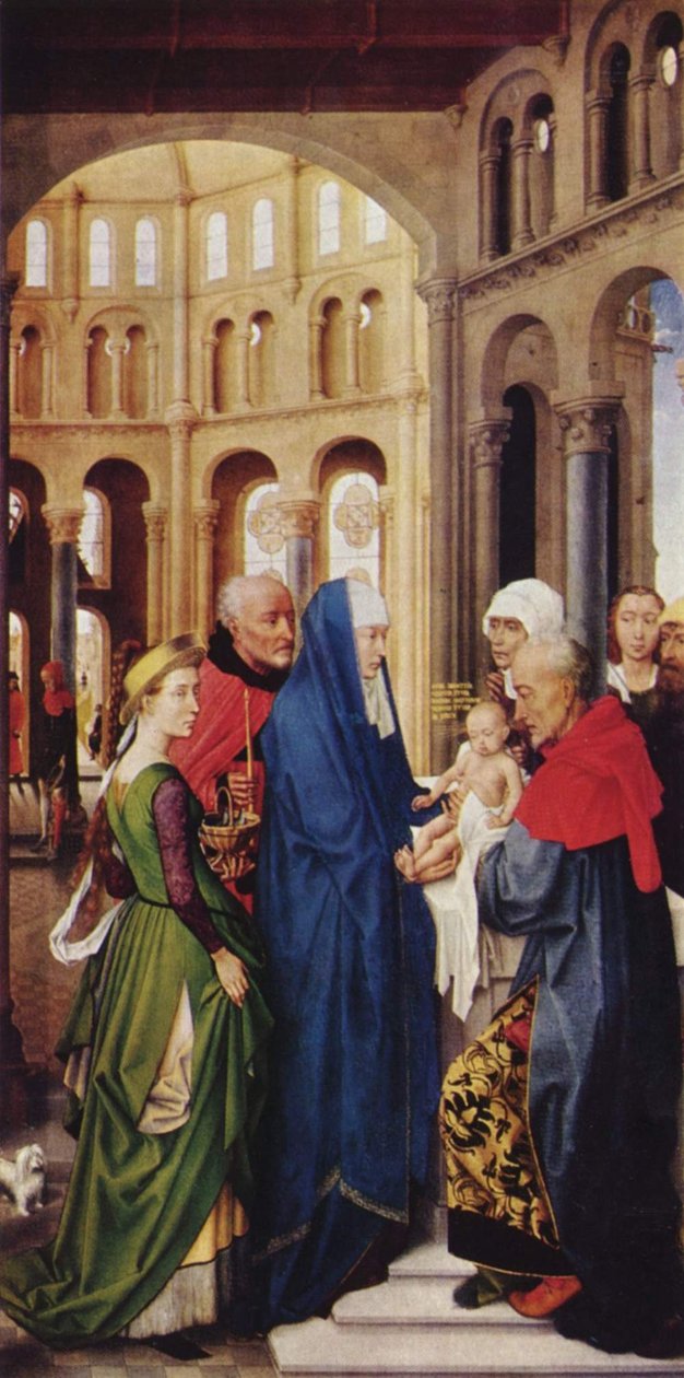 Columba-Altar: Darbringung im Tempel - Rogier van der Weyden