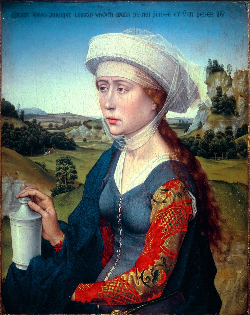 Triptyque de la famille Braque : Représentation de Sainte Marie Madeleine (Panneau droit du triptyque Braque), vers 1450 - Rogier van der Weyden