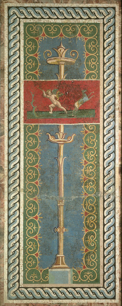 Candélabre avec motif ornemental - Roman