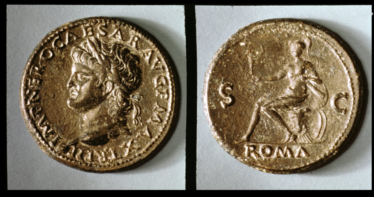 Pièce représentant Néron - Roman