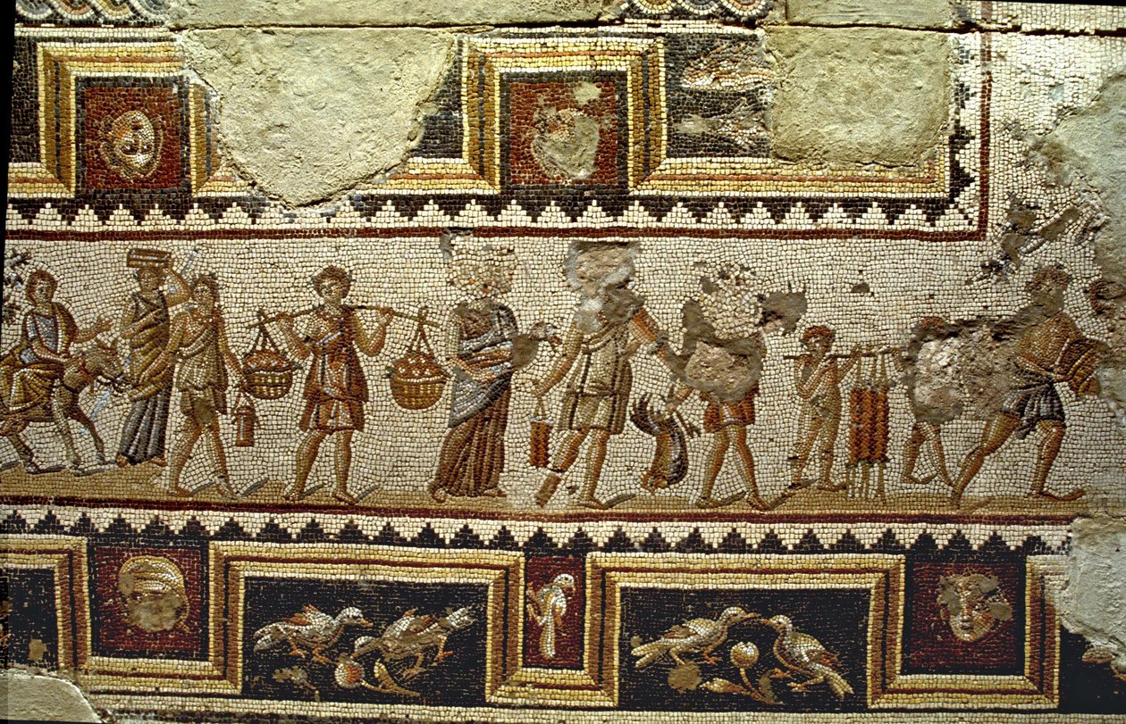En route vers le marché, détail d