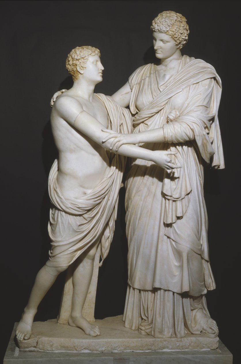 Oreste et Électre (marbre) - Roman