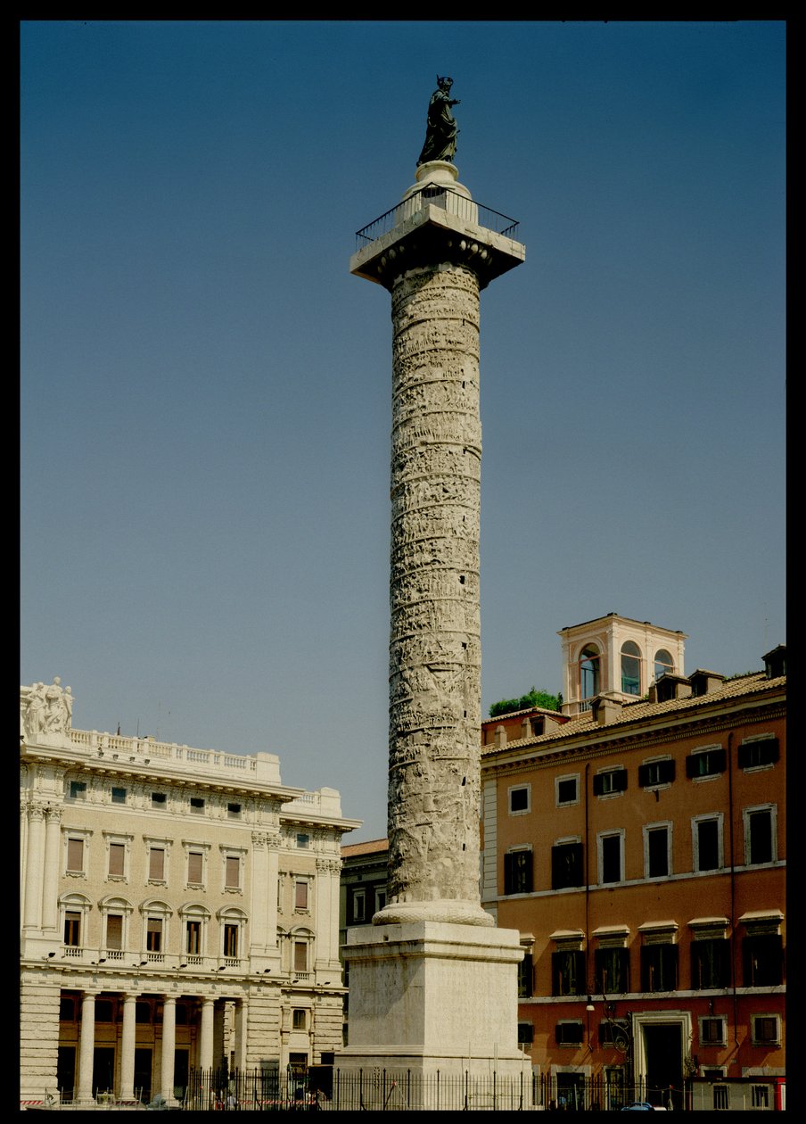 Vue de la colonne de Trajan, 113 après J.-C. - Roman