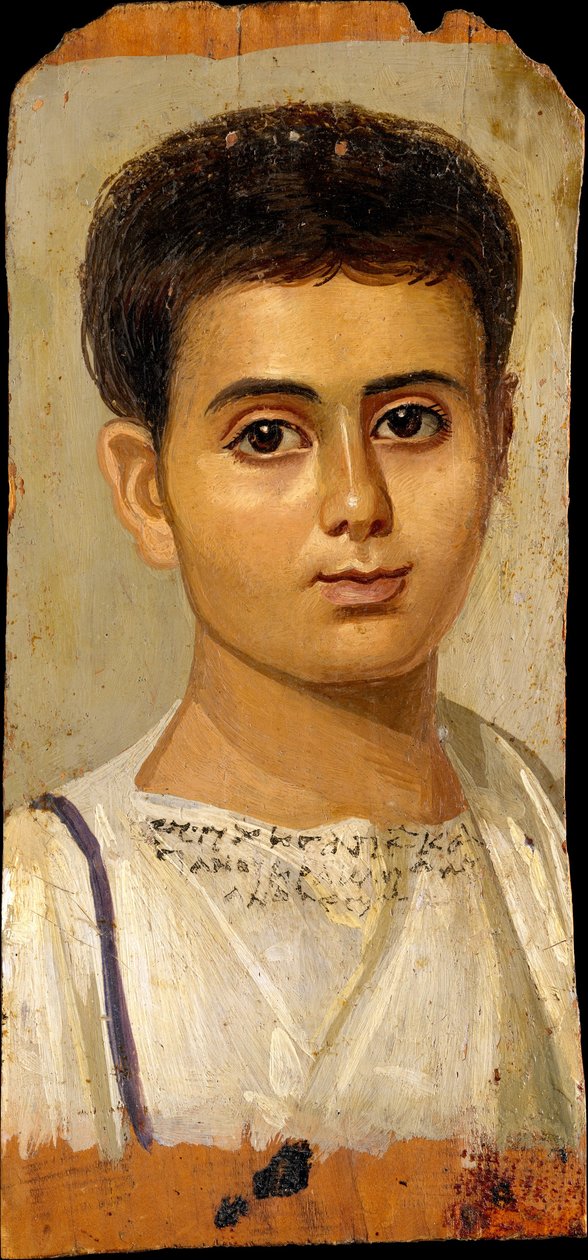 Portrait du garçon Eutyches, 100-150 AD - Roman Period Egyptian