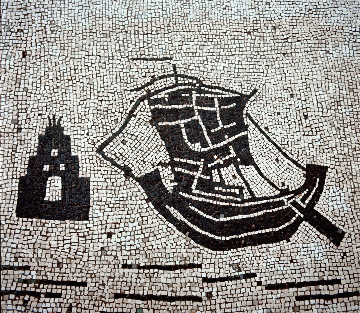 Un navire dans le port d