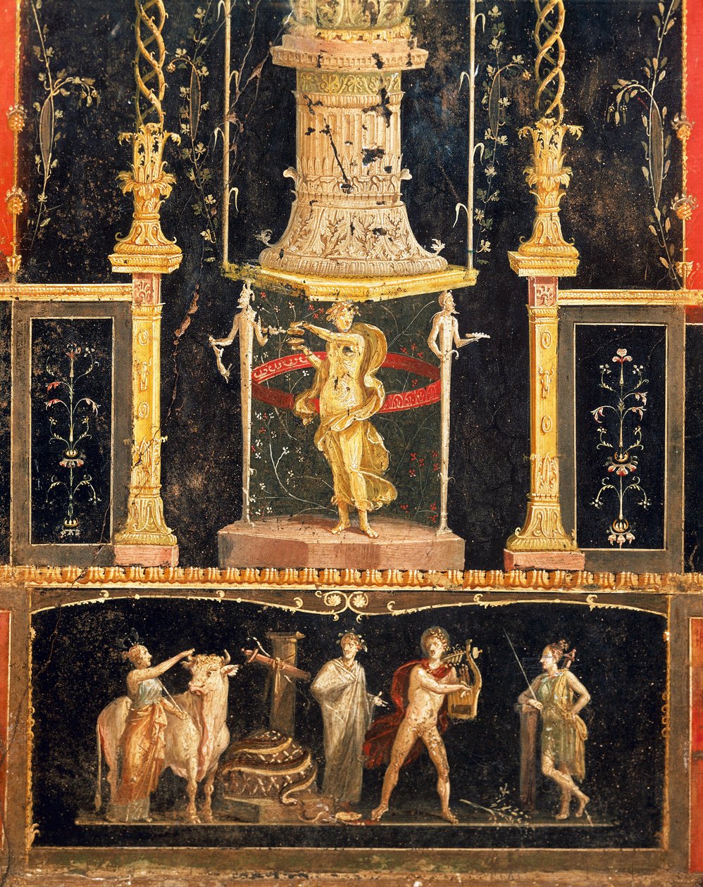 Fresque de la salle de Cupidon dans la maison des Vettii, Pompéi - Roman