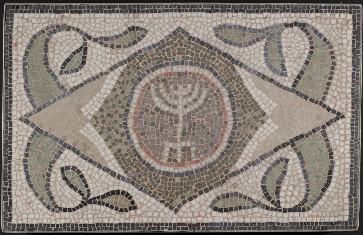 Mosaïque de la Menorah, 6ème siècle apr. J.-C. - Roman