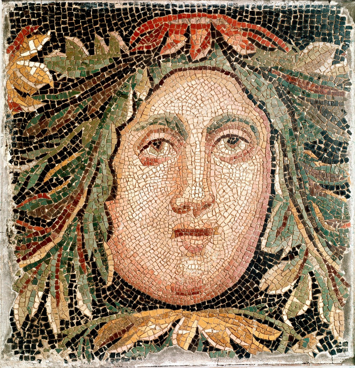 Mosaïque romaine représentant une divinité marine - Roman