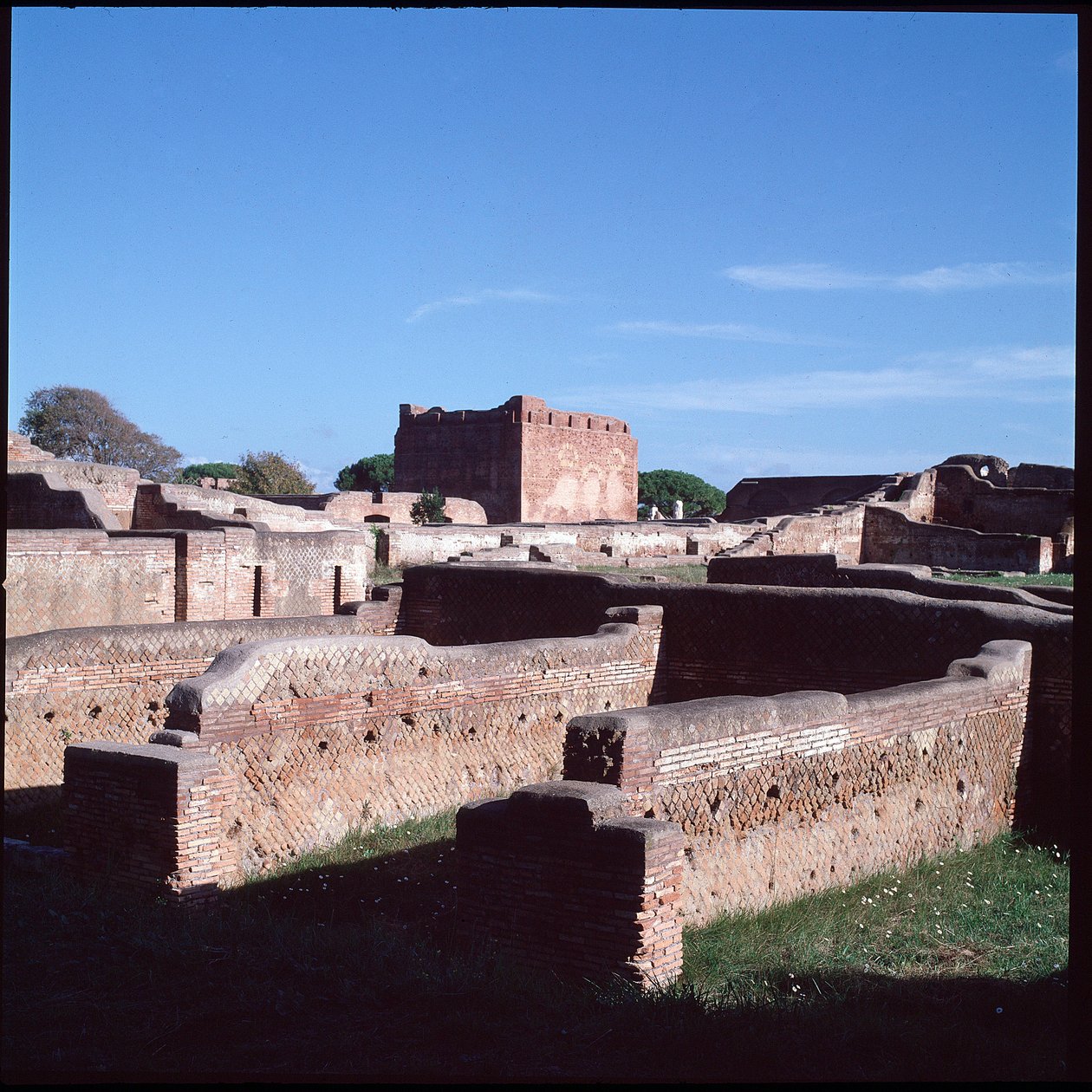 Art romain : vue des ruines du site archéologique d