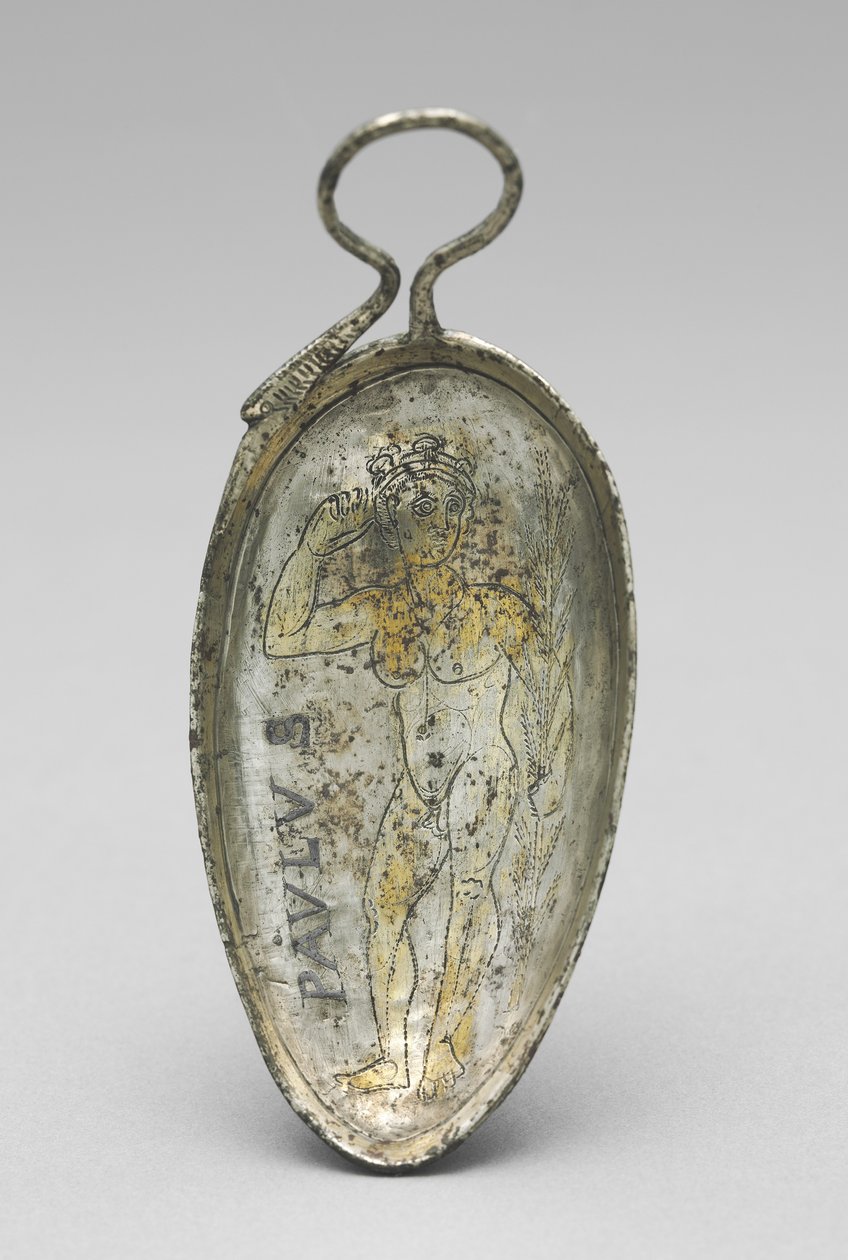 Cuillère avec Saint Paul en athlète, 350-400 - Roman