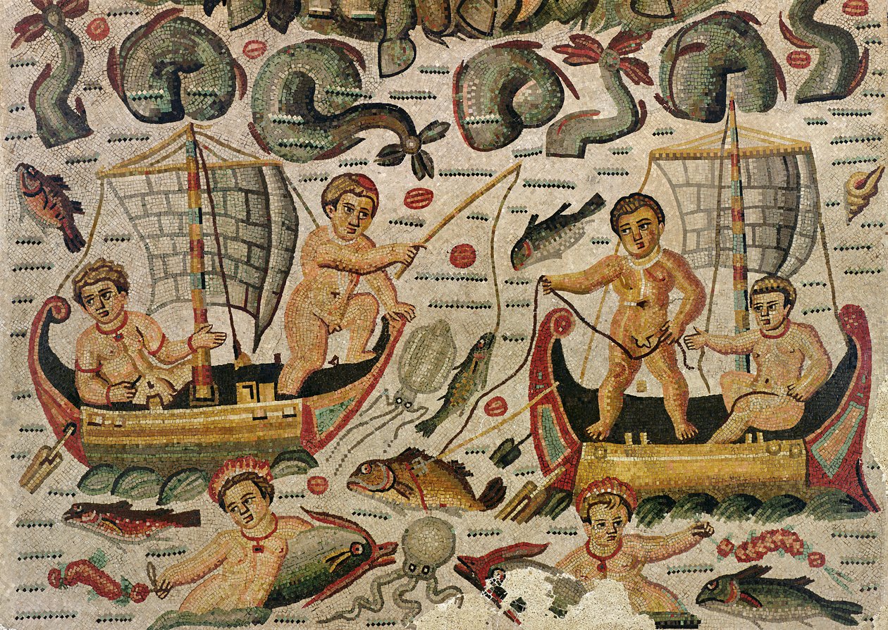 Le Triomphe de Neptune et Amphitrite (détail) - Roman