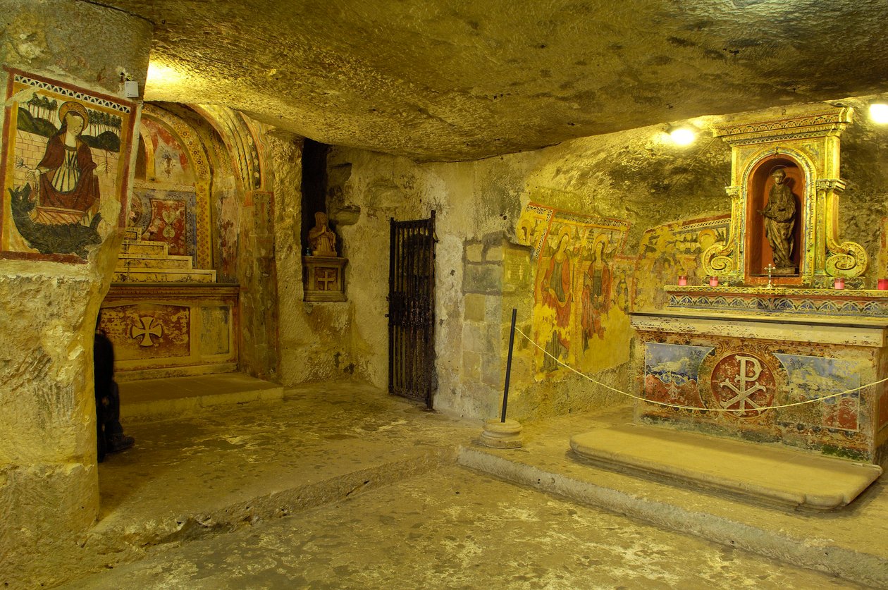 Vue des catacombes de Sainte Agathe à Rabat, Malte - Roman