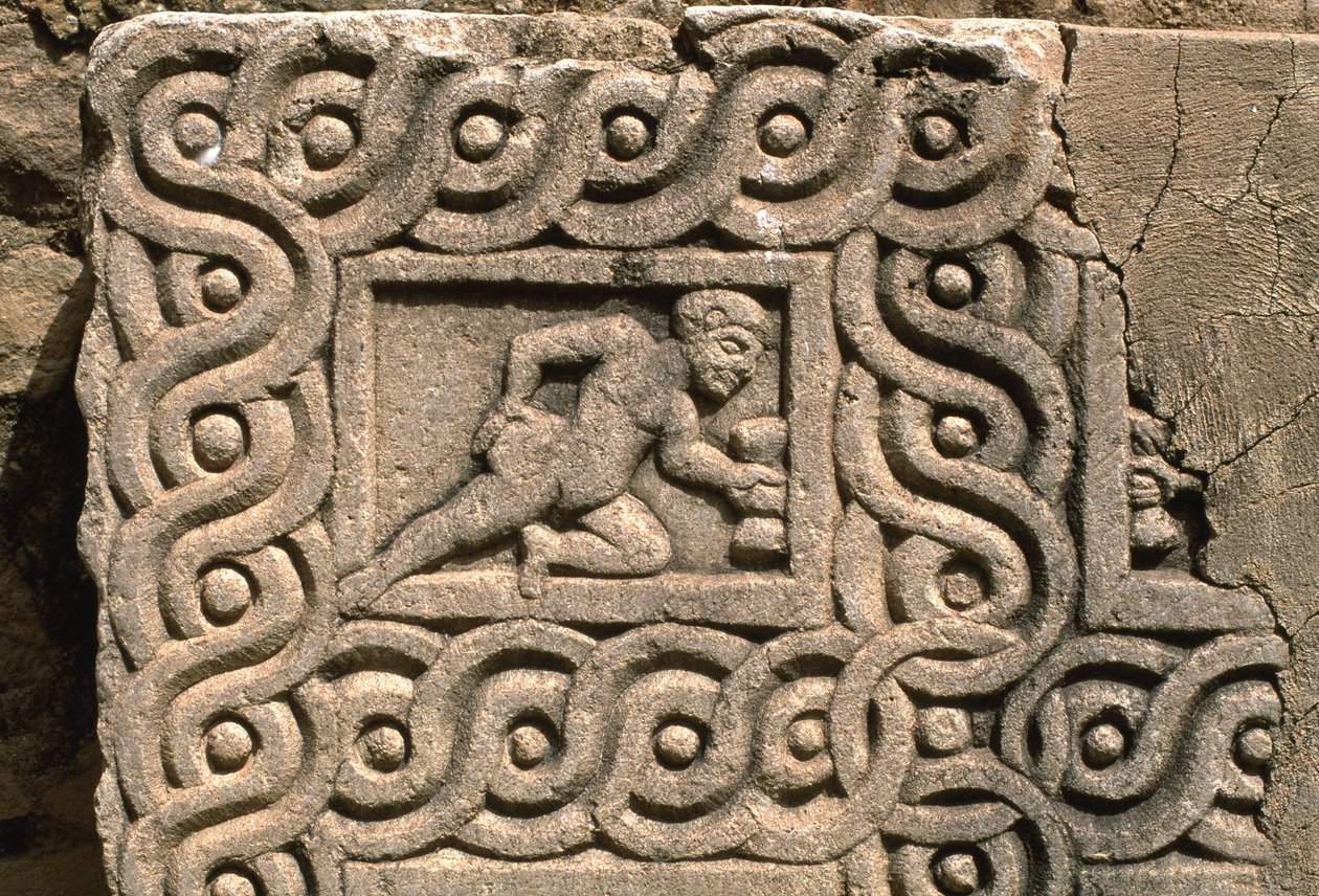 Fragment architectural avec décoration sculptée (détail) - Roman Imperial Period
