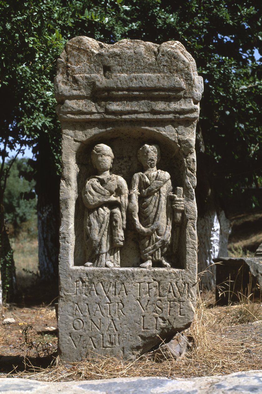 Stèle avec deux figures humaines, Haut Empire (27 av. J.-C. - 395 apr. J.-C.) - Roman Imperial Period