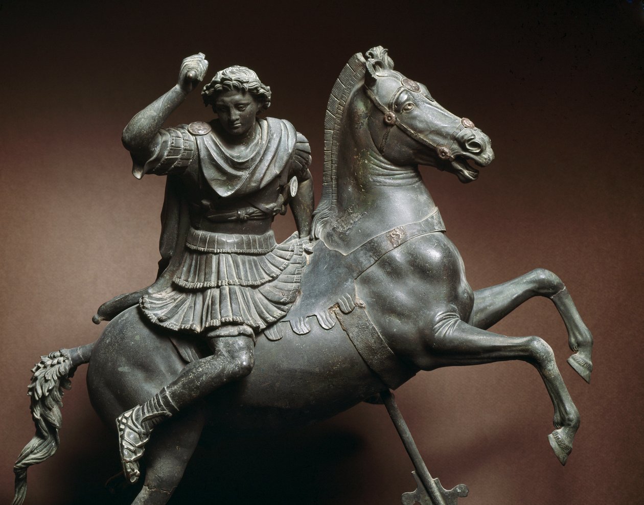 Alexandre le Grand (356-323 av. J.-C.) à cheval - Roman Roman