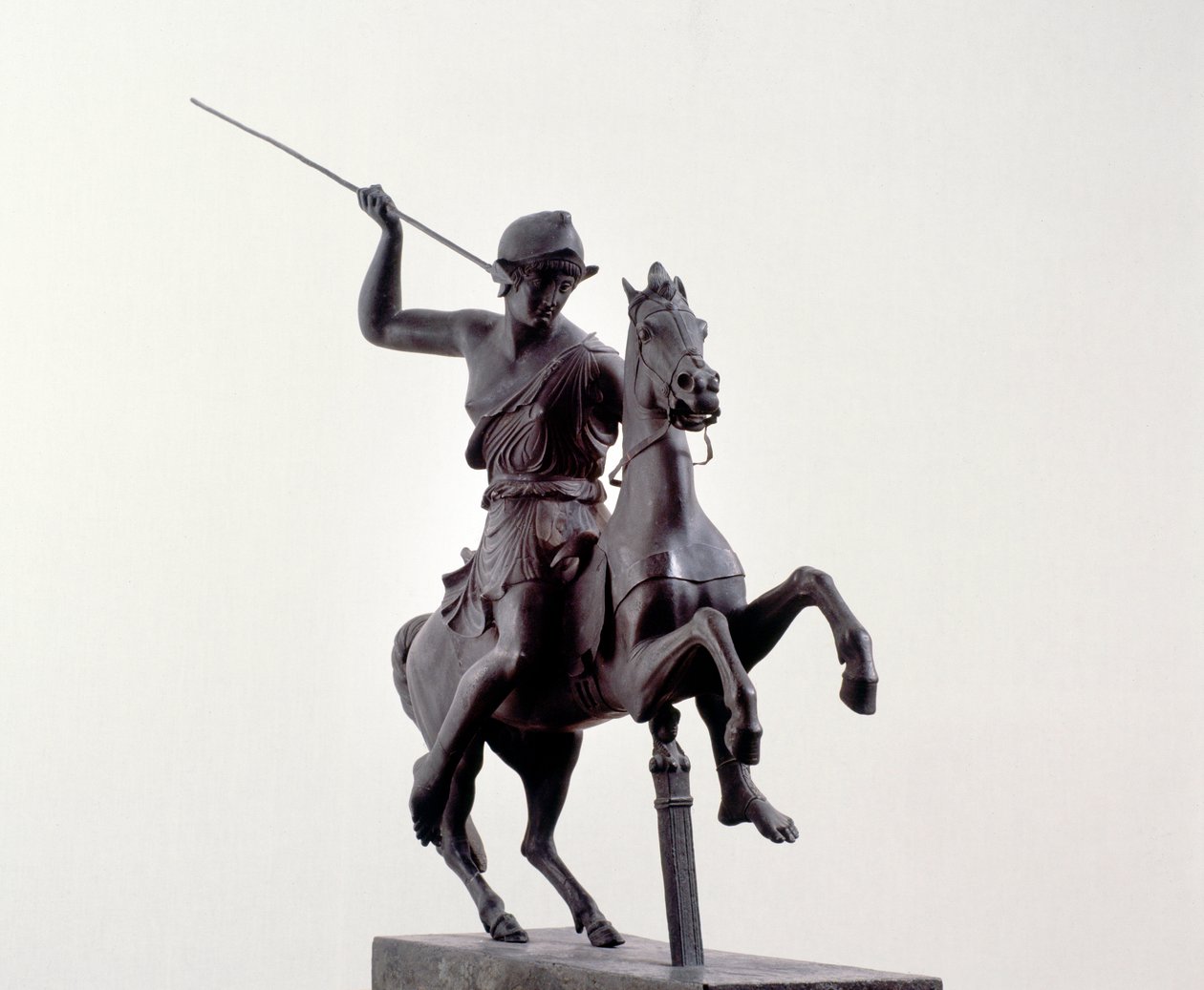 Amazone à cheval (sculpture en bronze d