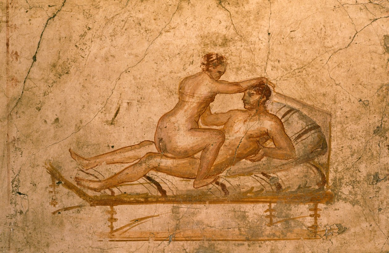 Fresque érotique du cubiculum de la Maison des Vettii, Pompéi (Liste du patrimoine mondial de l