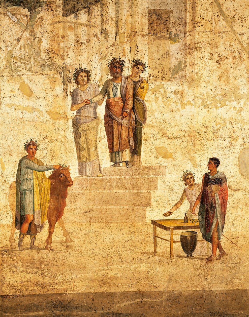 Fresque représentant Jason et Pelias de Pompéi - Roman Roman