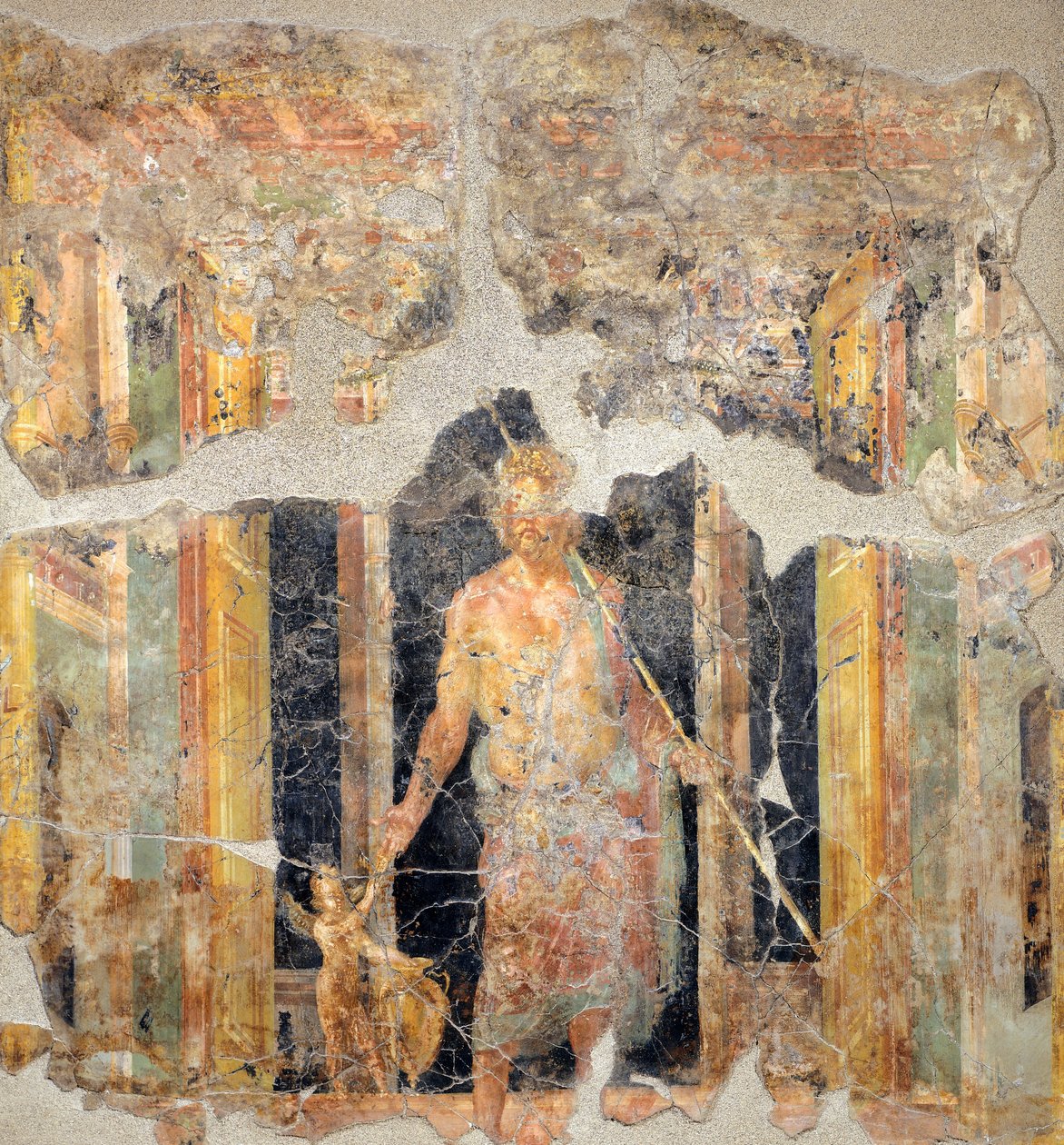 Peinture du quatrième style pompéien représentant Jupiter - Roman Roman