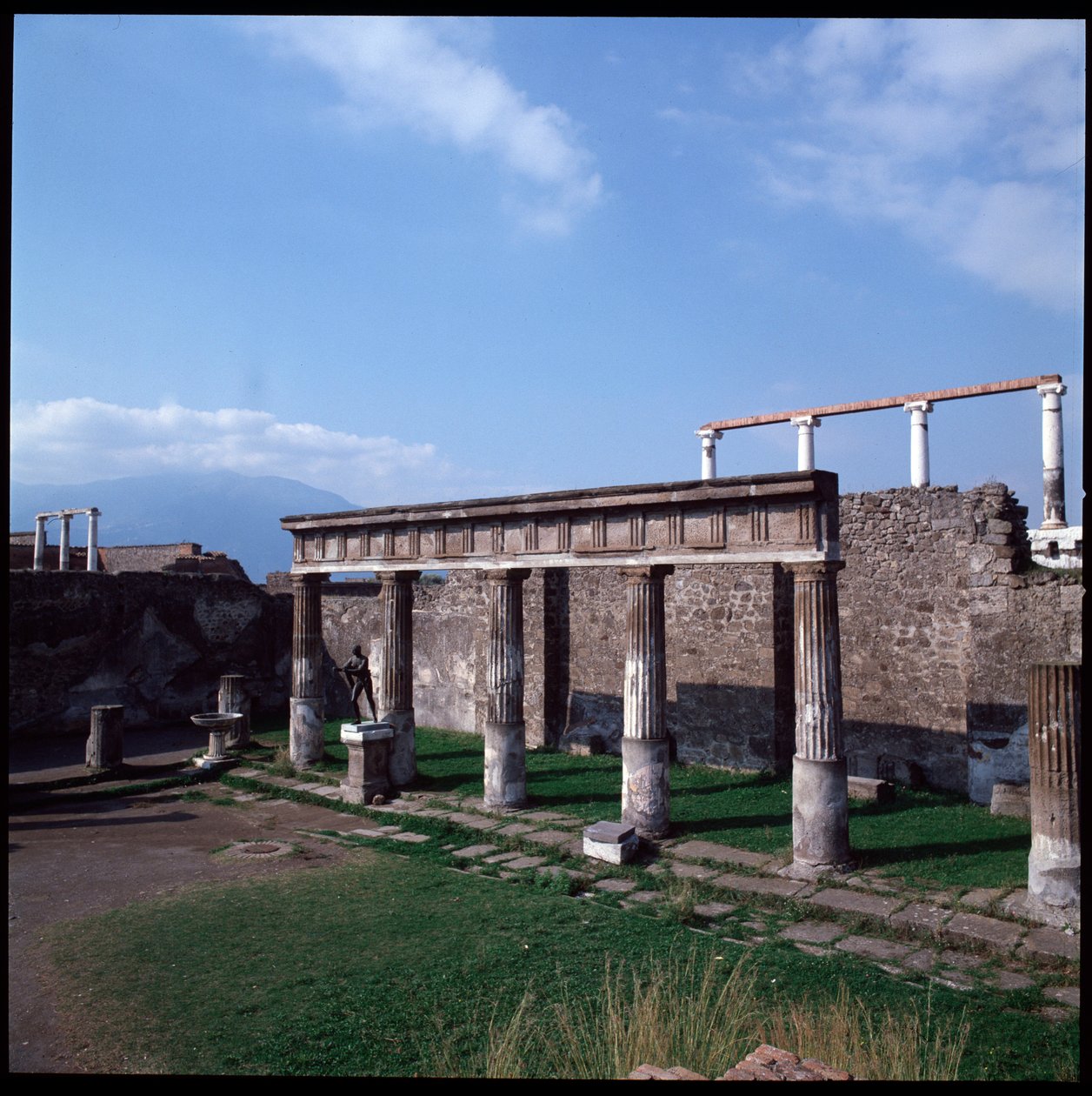 Art romain : vue du temple d