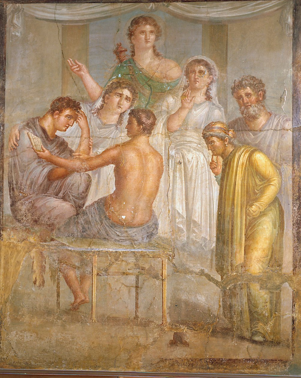 Civilisation romaine. Admète et Alceste, fresque de la Basilique d
