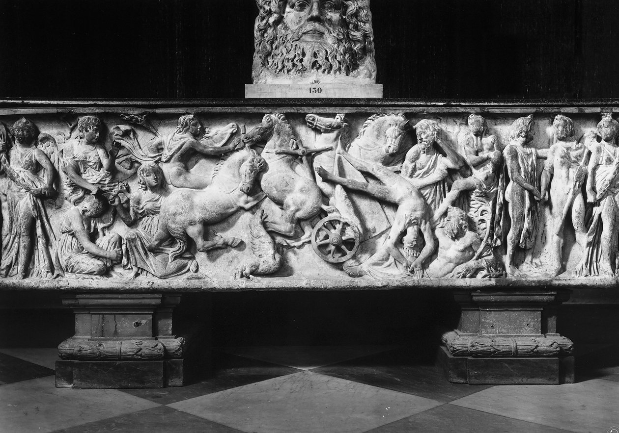 Sarcophage avec la chute de Phaéton - Roman Roman