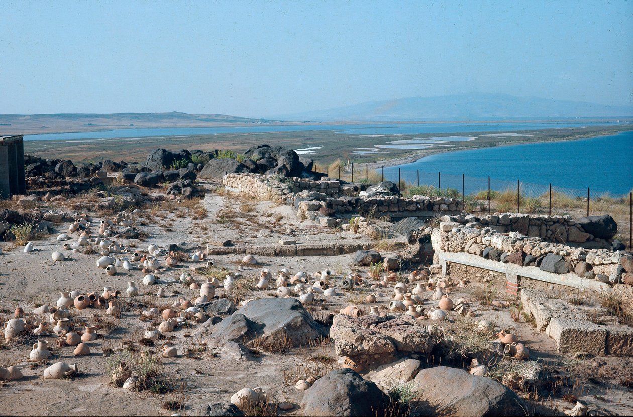 Vue du site de la ville de Tharros, ancien port punico-romain, fondé par les Phéniciens en Sardaigne, Italie - Roman Roman