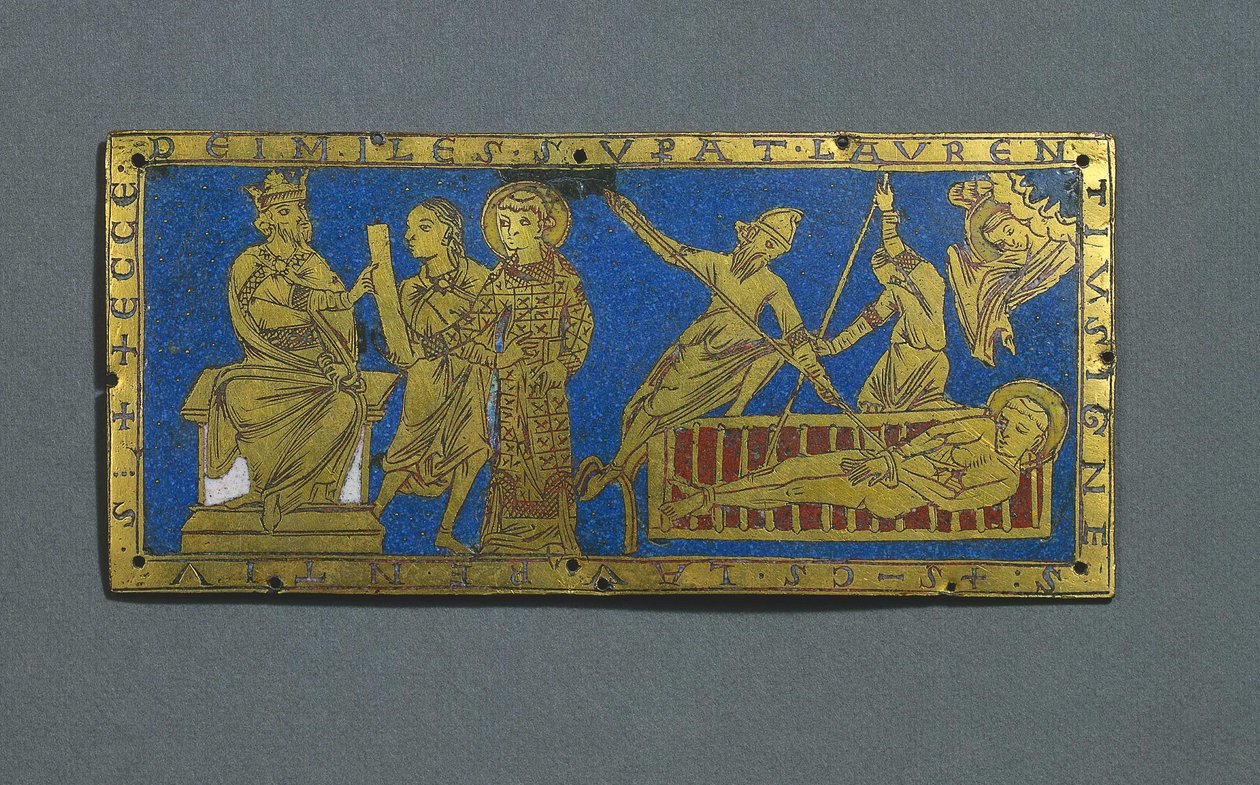 Condamnation et martyre de Saint Laurent - Romanesque