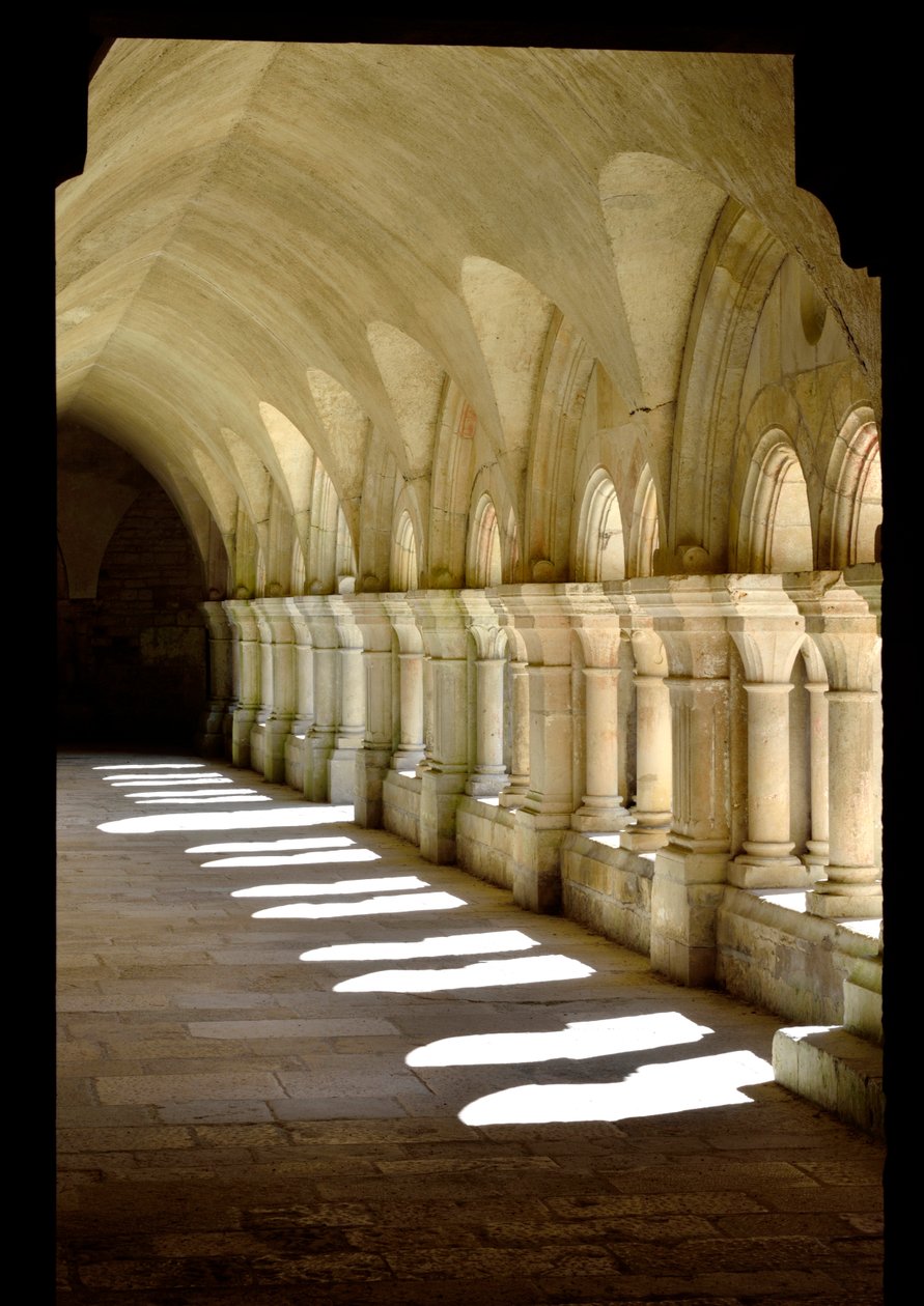 Architecture romane : galerie du cloître de l