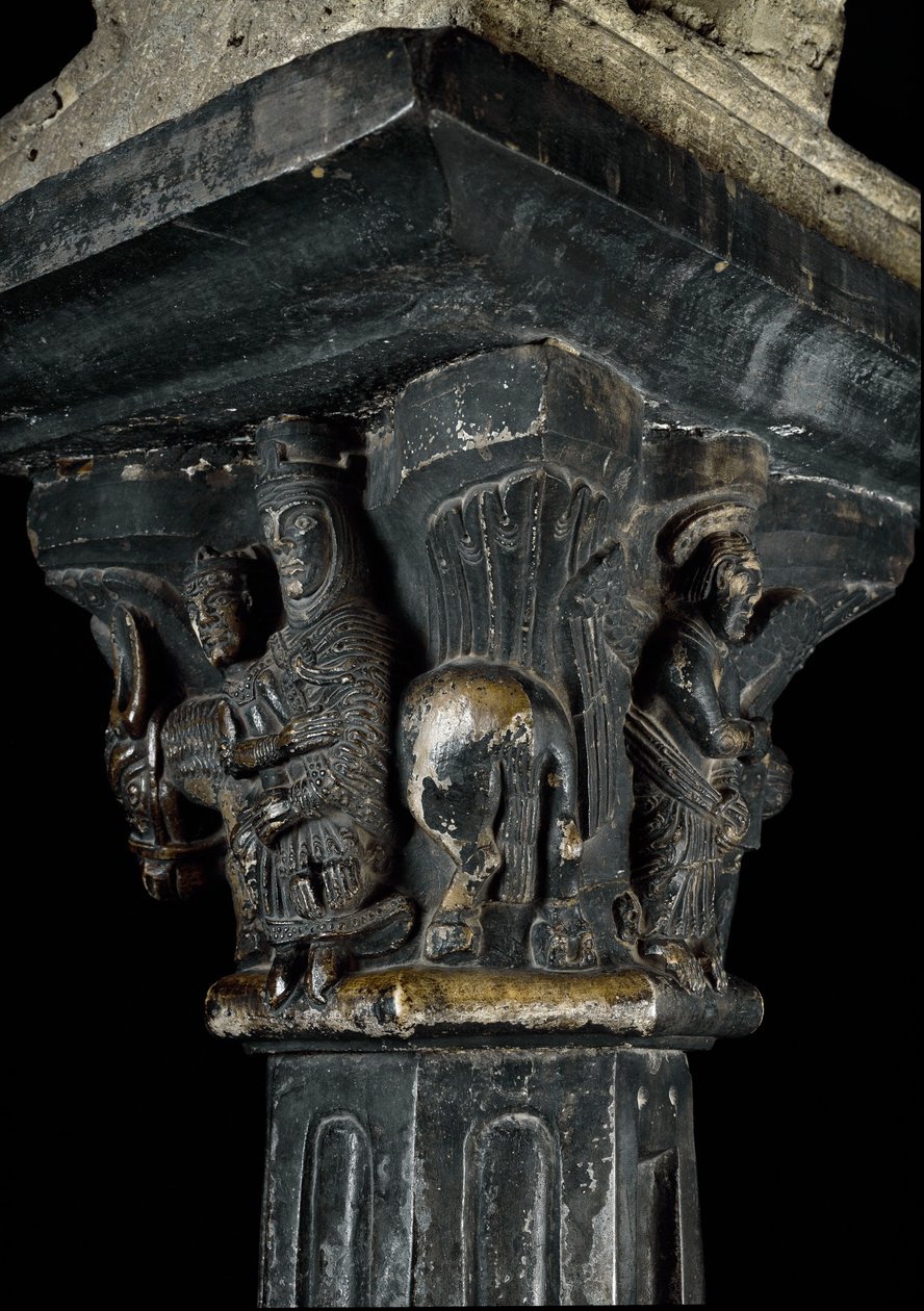 Art roman : chapiteau du XIIe siècle - Romanesque