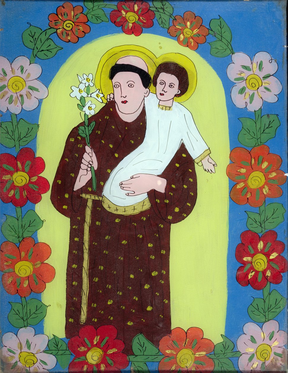 Saint Antoine de Padoue (1195-1231) de Transylvanie, 1950-80 - Romanian School