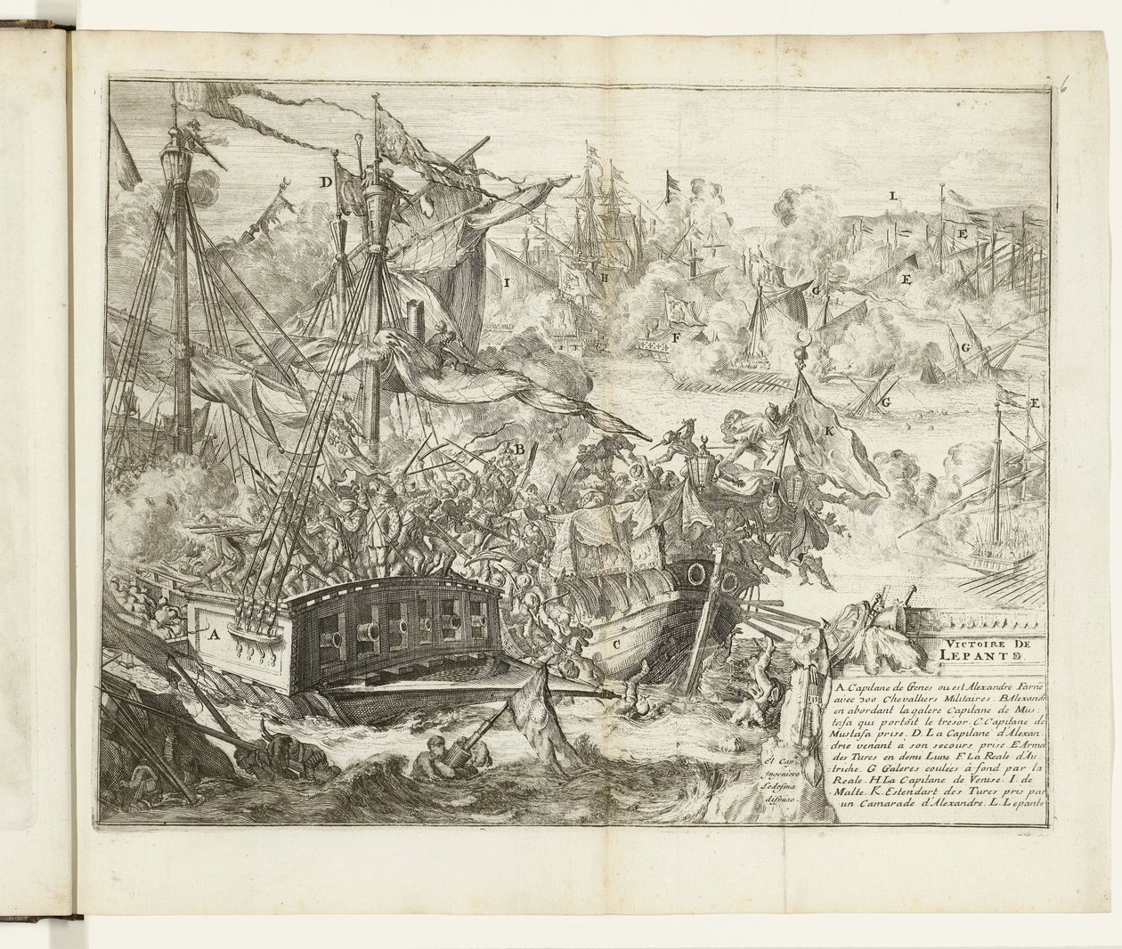 Bataille de Lépante, 1571 - Romeyn de Hooghe (attributed to)