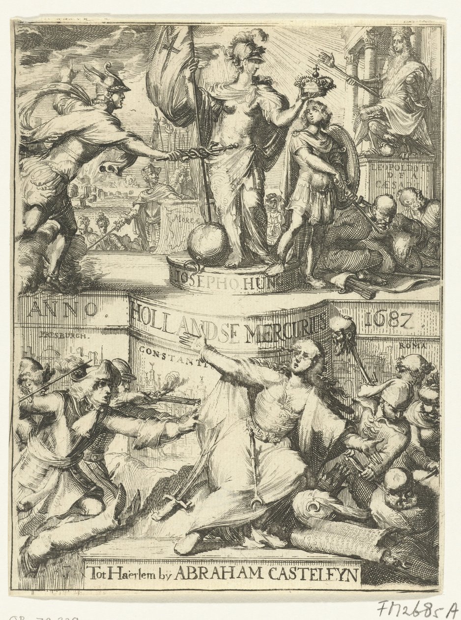 Page de titre pour le Hollandsche Mercurius de l